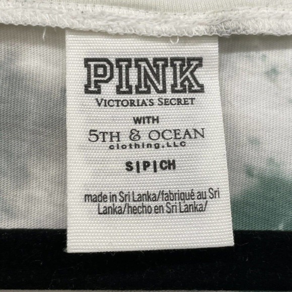 PINK Shirt Womens Small Green Michigan State 5th And Ocean Spartans VS Athletic - Picture 6 of 10